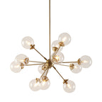 Lustre Paige à 12 lumières avec ampoules globe surdimensionnées INK+IVY
