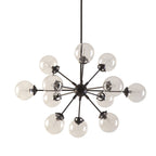 Lustre Paige à 12 lumières avec ampoules globe surdimensionnées INK+IVY