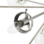 Lustre Paige à 12 lumières avec ampoules globe surdimensionnées INK+IVY