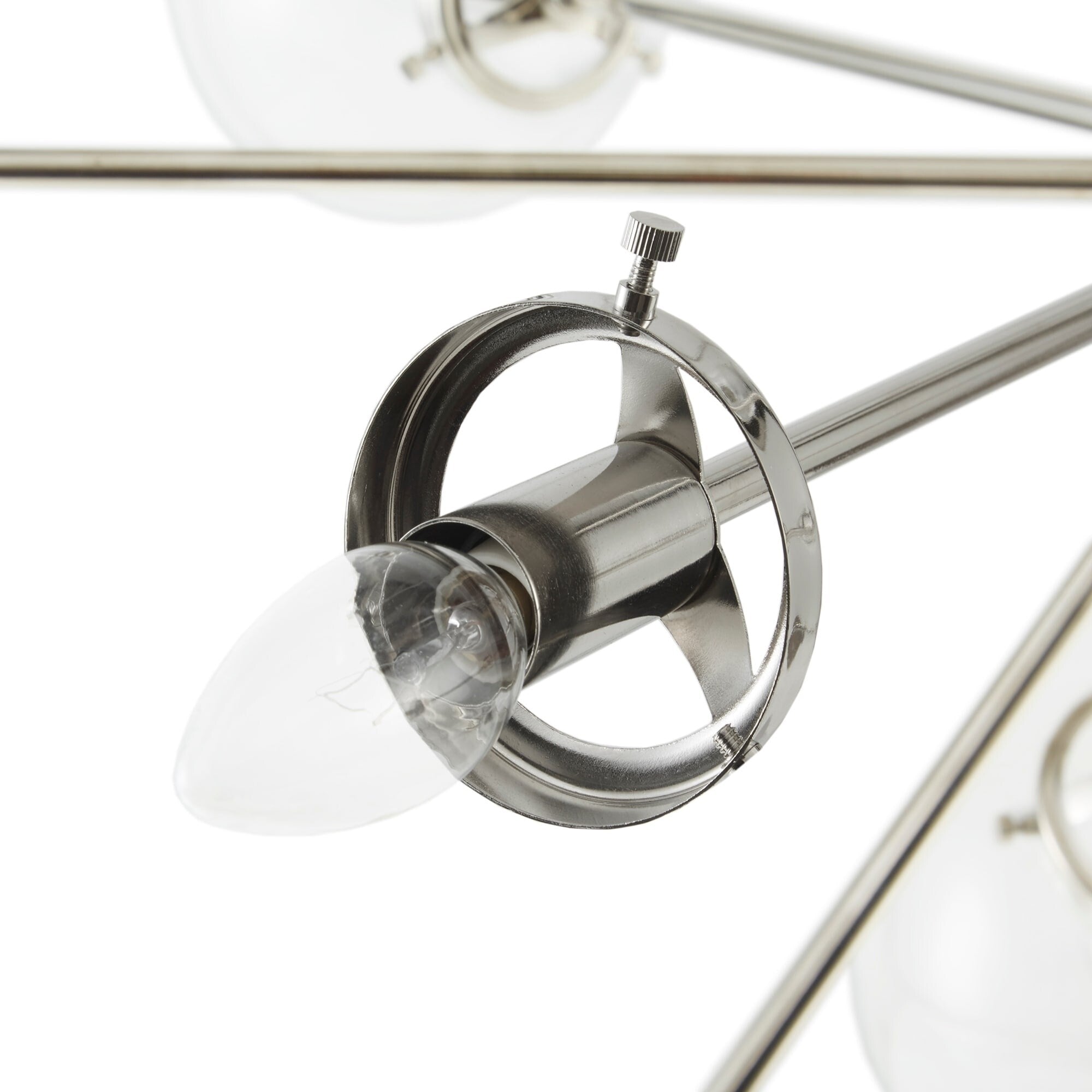 Lustre Paige à 12 lumières avec ampoules globe surdimensionnées INK+IVY