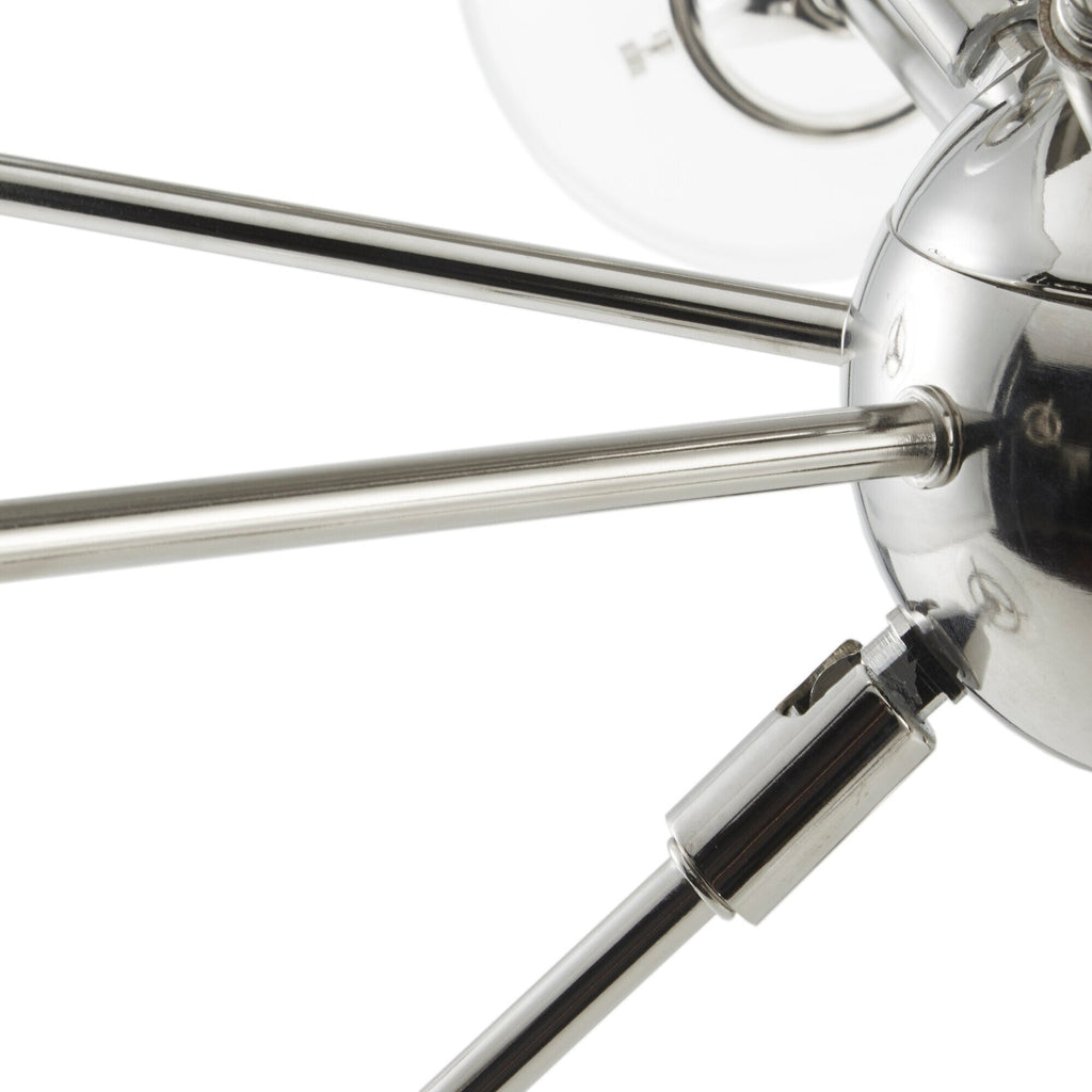 Lustre Paige à 12 lumières avec ampoules globe surdimensionnées INK+IVY