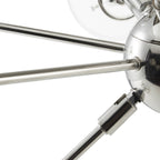 Lustre Paige à 12 lumières avec ampoules globe surdimensionnées INK+IVY