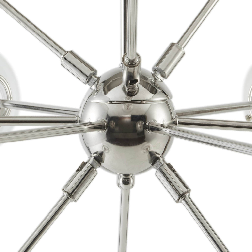 Lustre Paige à 12 lumières avec ampoules globe surdimensionnées INK+IVY