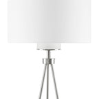 Lampadaire trépied en métal INK+IVY Pacific avec abat-jour en verre