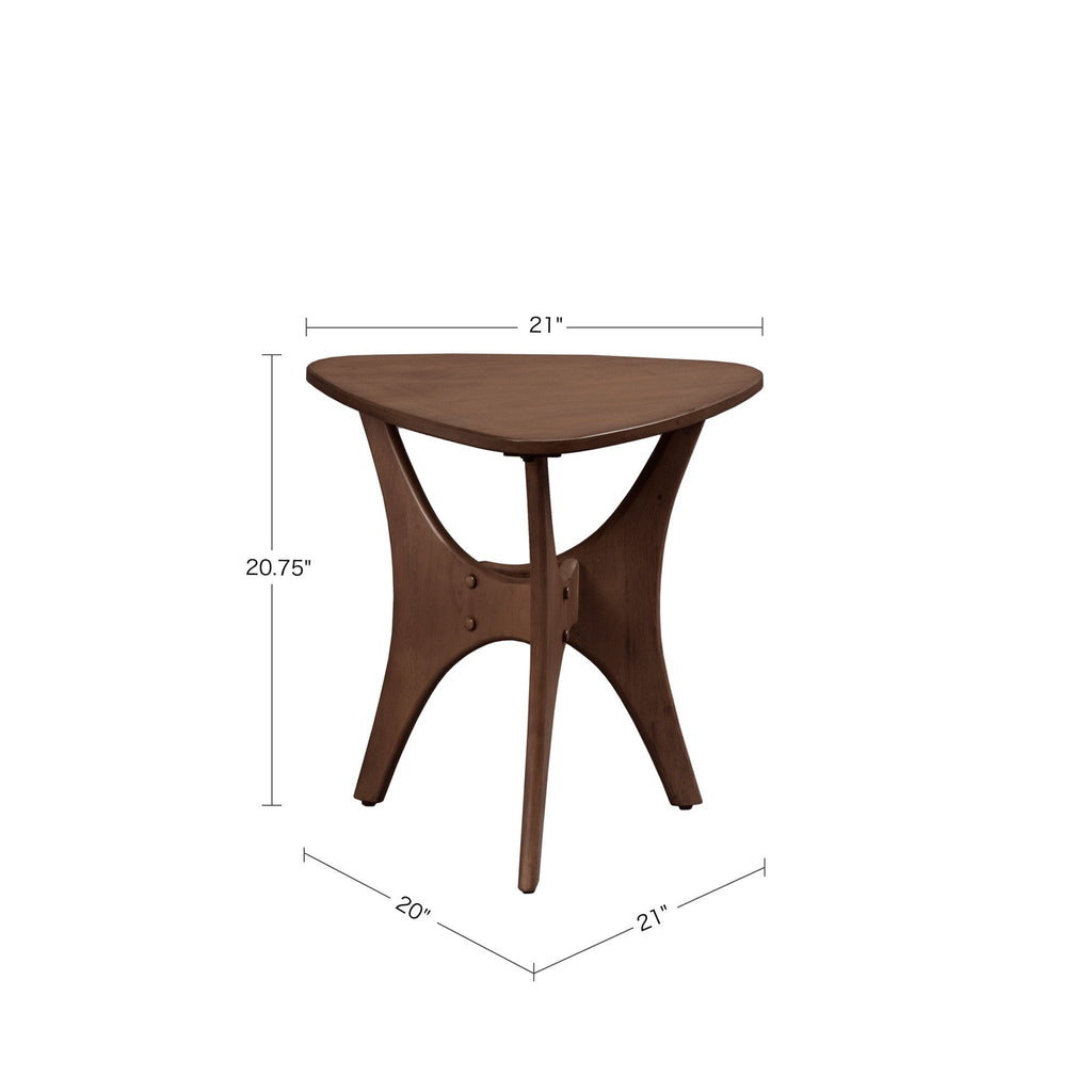 Table d'appoint triangulaire en bois INK IVY Blaze