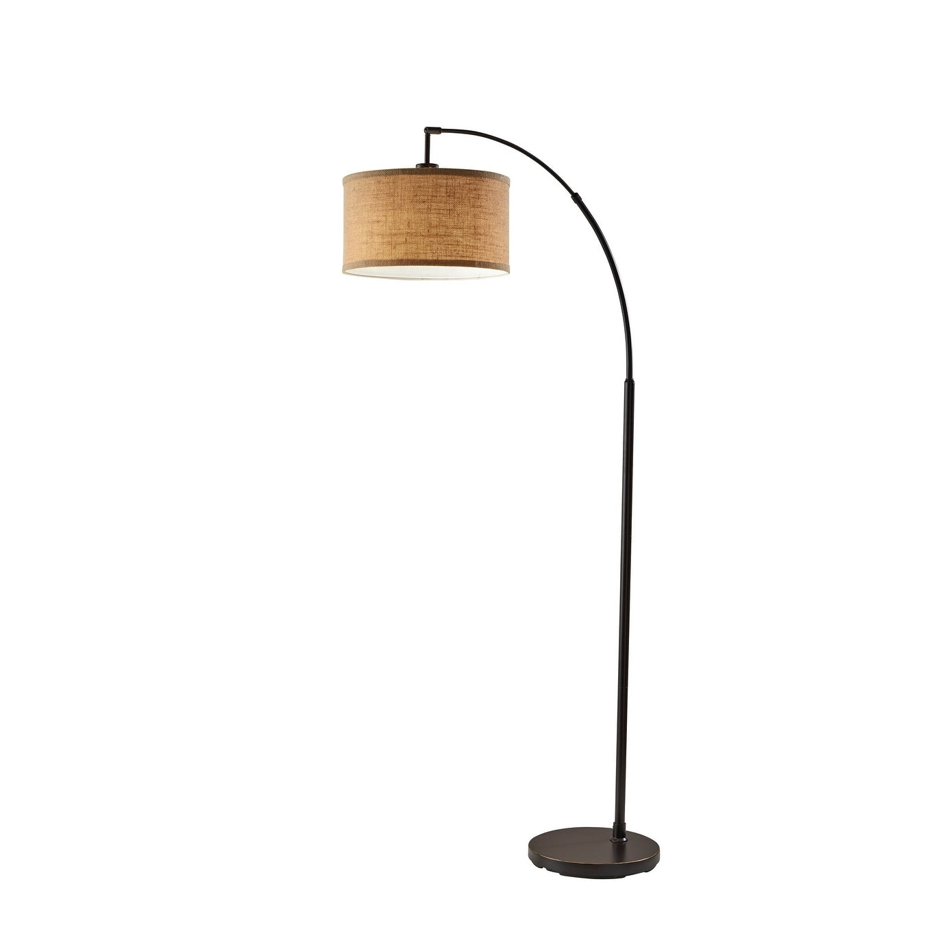 Lampadaire arqué en bronze antique Carson Carrington Ylserod
