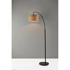 Lampadaire arqué en bronze antique Carson Carrington Ylserod