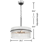 Lustre en cristal Casandra à 5 lumières