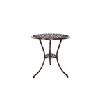 Ensemble de patio extérieur tulipe 3 pièces en aluminium avec table