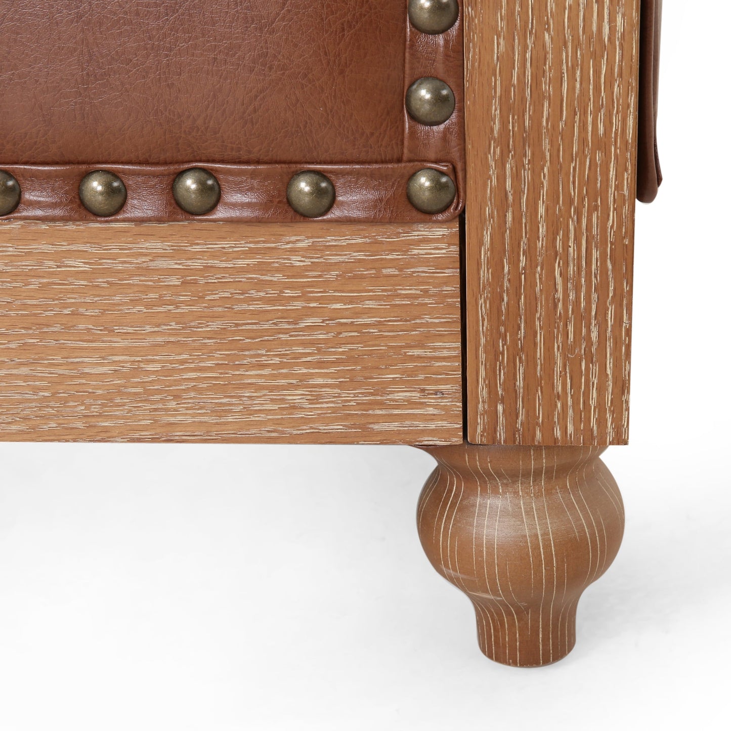 Canapé Chesterfield Castalia à clous par Christopher Knight Home - 78,75 L x 33,50 l x 28,00 H