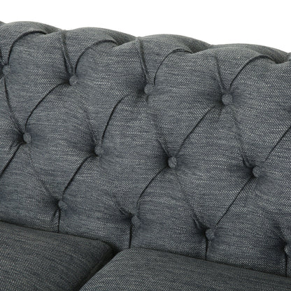 Canapé Chesterfield Castalia à clous par Christopher Knight Home - 78,75 L x 33,50 l x 28,00 H