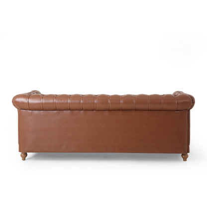 Canapé Chesterfield Castalia à clous par Christopher Knight Home - 78,75 L x 33,50 l x 28,00 H