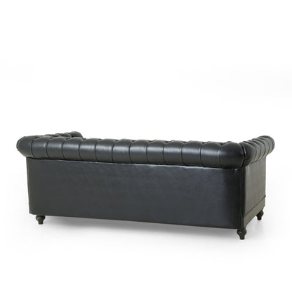 Canapé Chesterfield Castalia à clous par Christopher Knight Home - 78,75 L x 33,50 l x 28,00 H