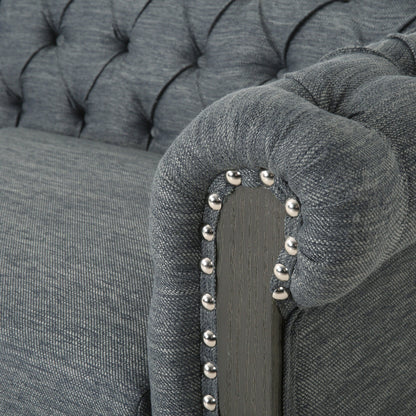 Canapé Chesterfield Castalia à clous par Christopher Knight Home - 78,75 L x 33,50 l x 28,00 H