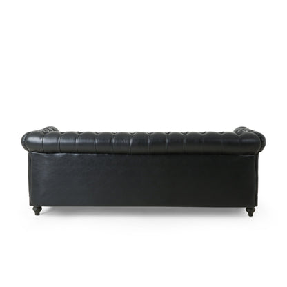 Canapé Chesterfield Castalia à clous par Christopher Knight Home - 78,75 L x 33,50 l x 28,00 H