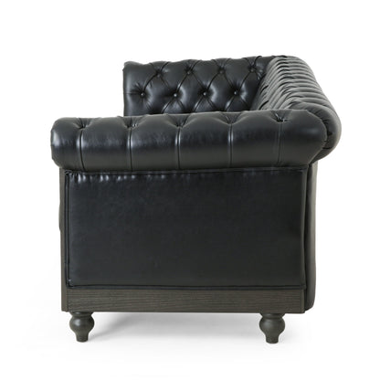 Canapé Chesterfield Castalia à clous par Christopher Knight Home - 78,75 L x 33,50 l x 28,00 H