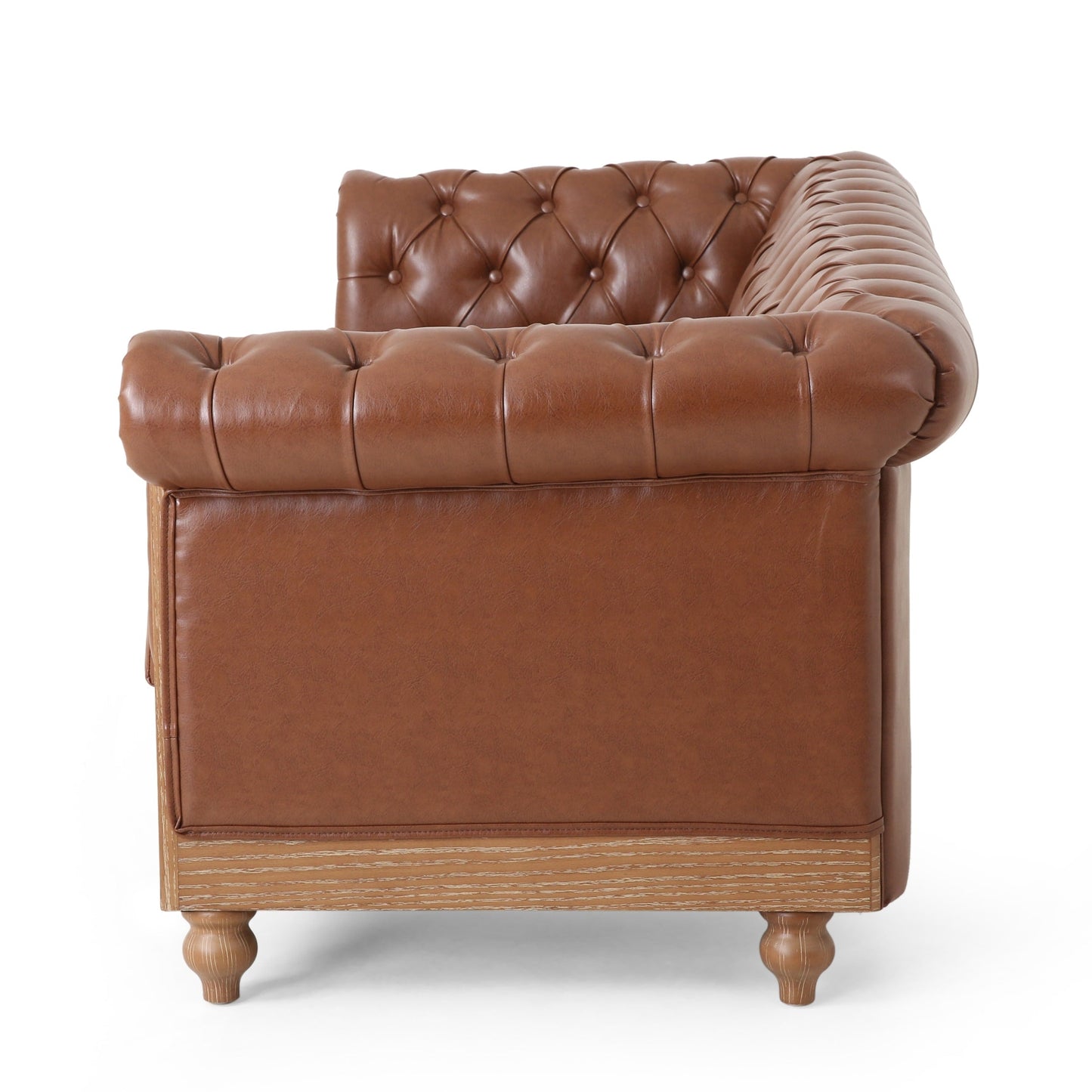 Canapé Chesterfield Castalia à clous par Christopher Knight Home - 78,75 L x 33,50 l x 28,00 H