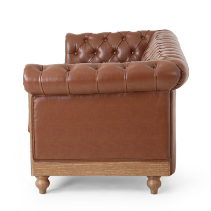 Canapé Chesterfield Castalia à clous par Christopher Knight Home - 78,75 L x 33,50 l x 28,00 H