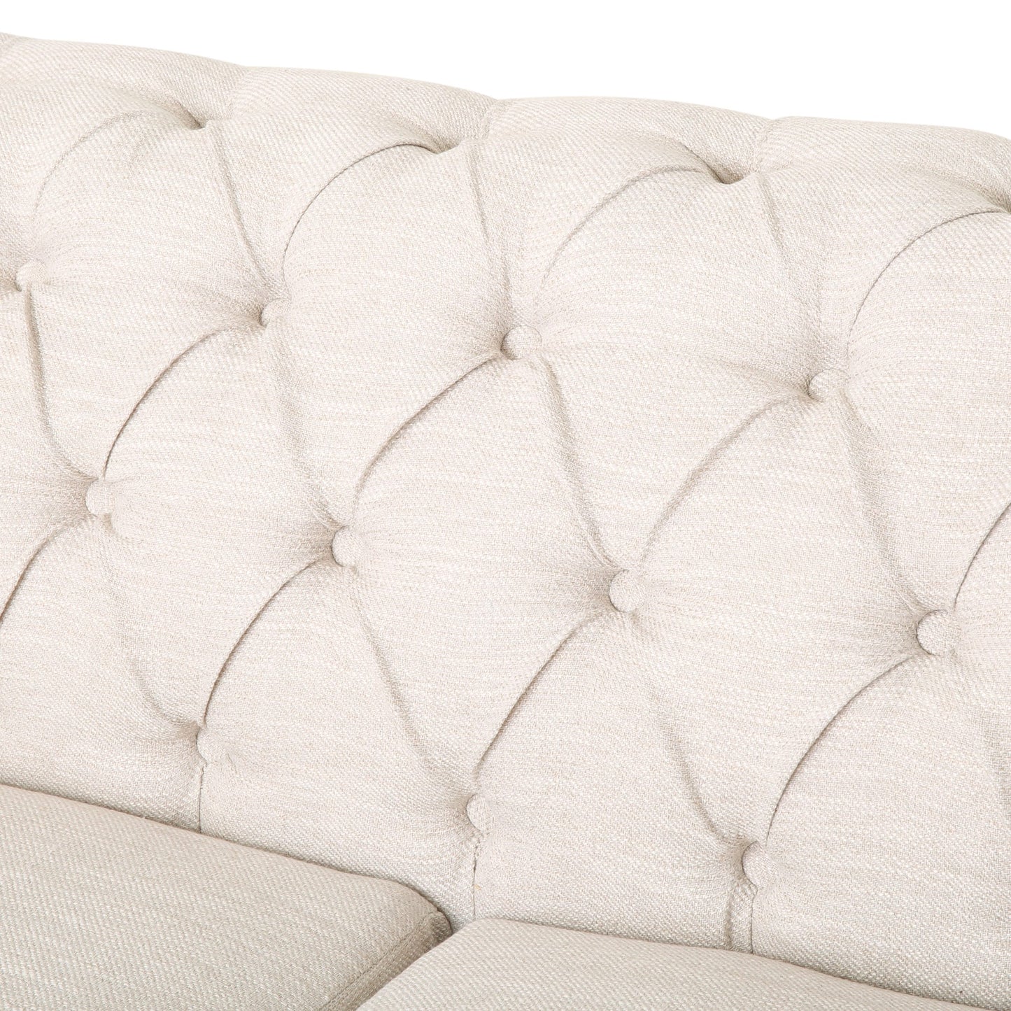 Canapé Chesterfield Castalia à clous par Christopher Knight Home - 78,75 L x 33,50 l x 28,00 H