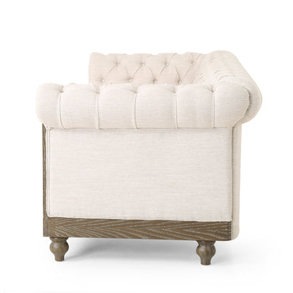 Canapé Chesterfield Castalia à clous par Christopher Knight Home - 78,75 L x 33,50 l x 28,00 H