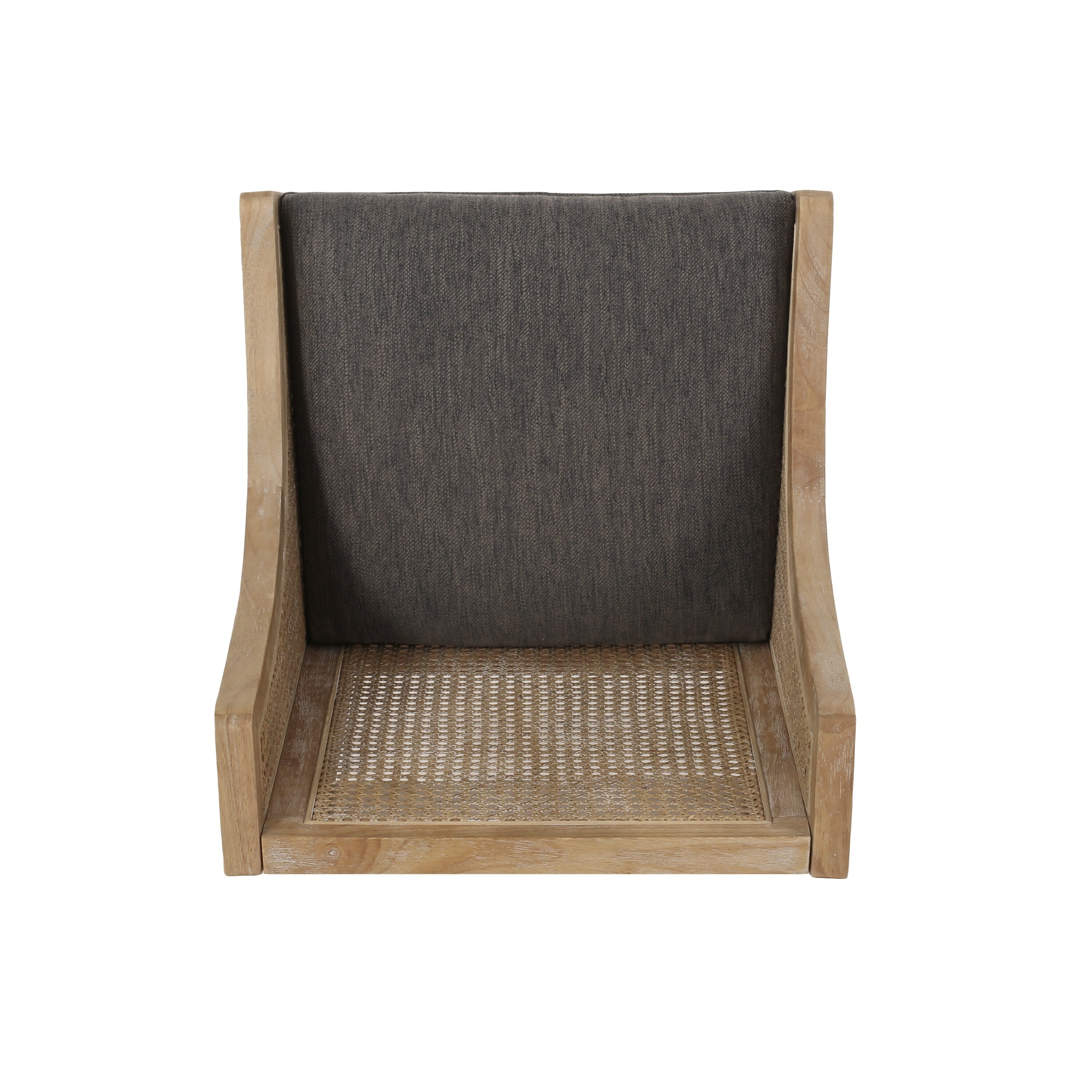 Tabourets de bar Christopher Knight Home Cataldo en tissu, bois et rotin, 25,5 pouces (lot de 2)