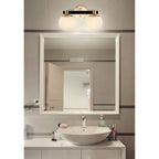 Cecil Globe - Meuble-lavabo moderne et contemporain à LED en métal et verre dépoli, par JONATHAN Y