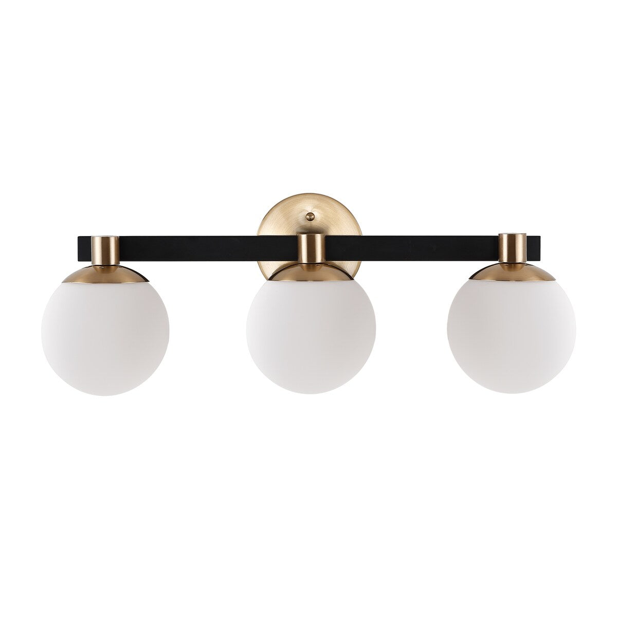 Cecil Globe - Meuble-lavabo moderne et contemporain à LED en métal et verre dépoli, par JONATHAN Y
