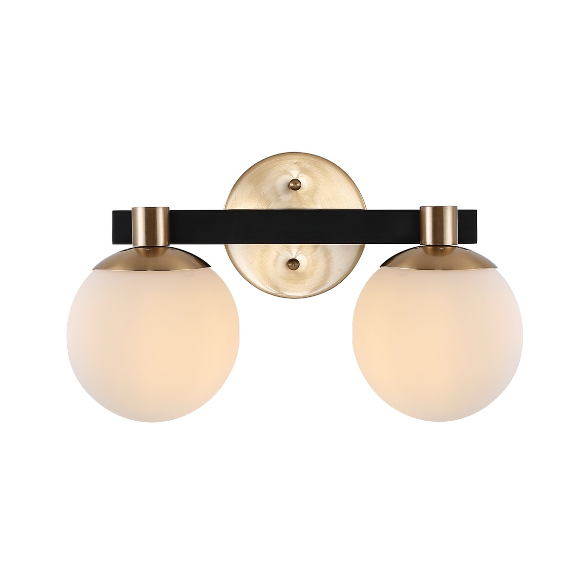 Cecil Globe - Meuble-lavabo moderne et contemporain à LED en métal et verre dépoli, par JONATHAN Y