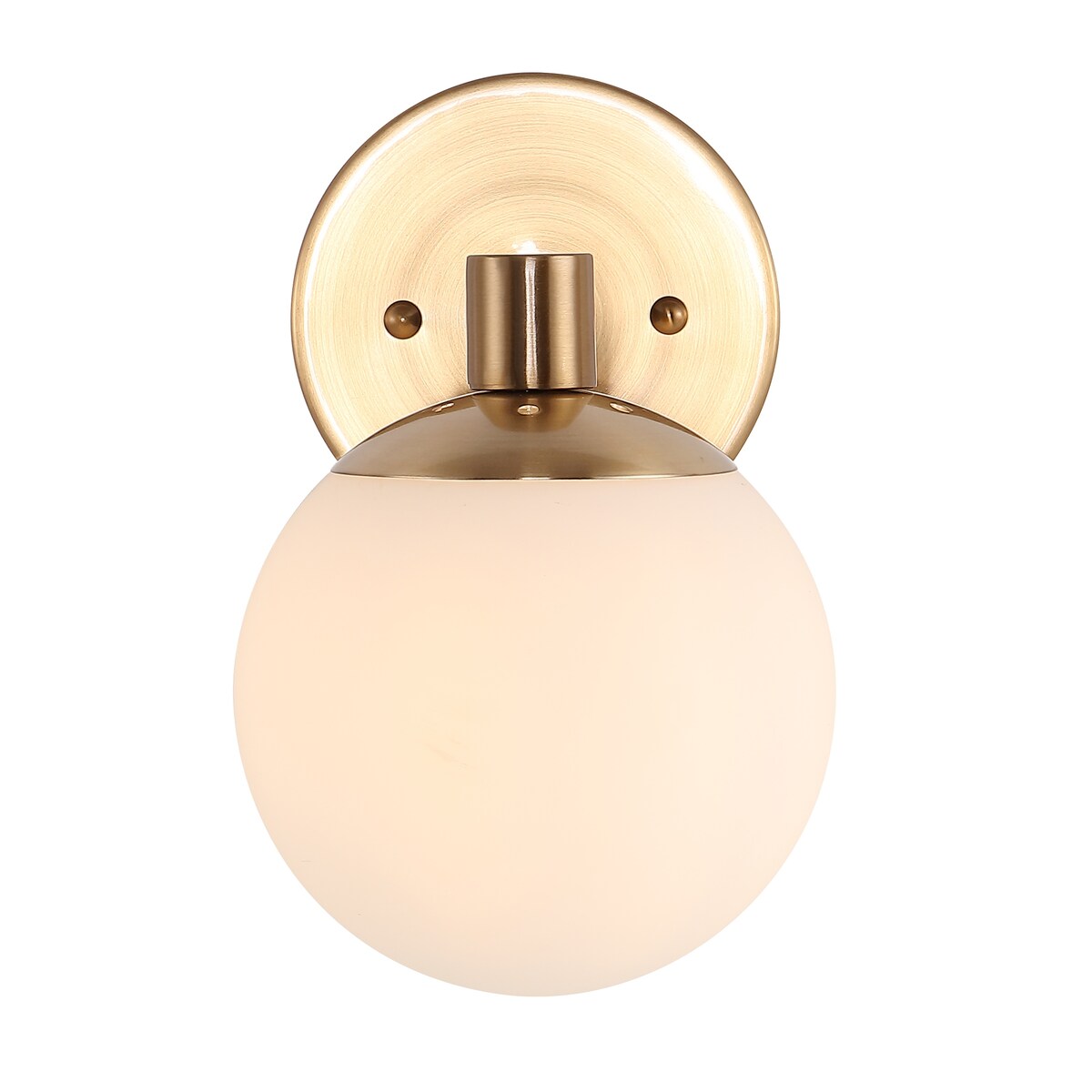 Cecil Globe - Meuble-lavabo moderne et contemporain à LED en métal et verre dépoli, par JONATHAN Y