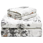 Parure de lit Celeste Home en coton épais 190 g/m², flanelle et velours