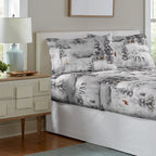Parure de lit Celeste Home en coton épais 190 g/m², flanelle et velours