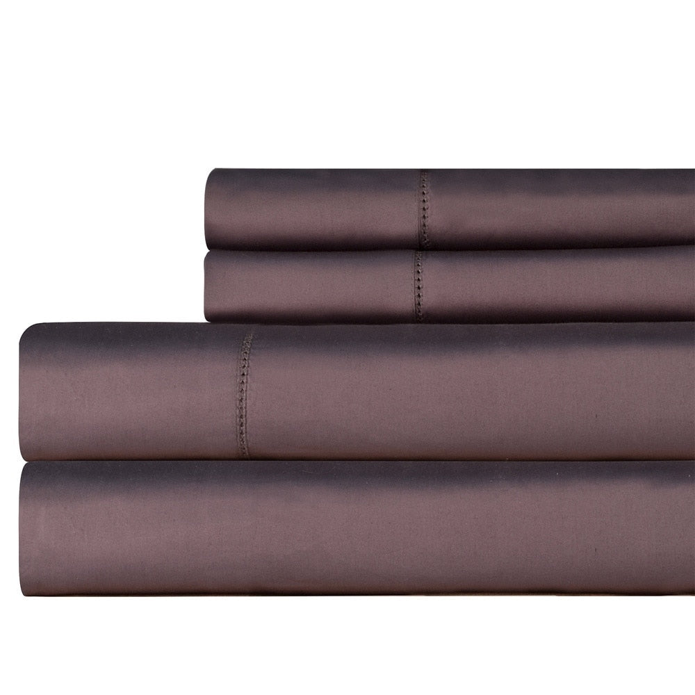 Parure de lit Celeste Home en satin de coton Pima 610 fils avec poche profonde