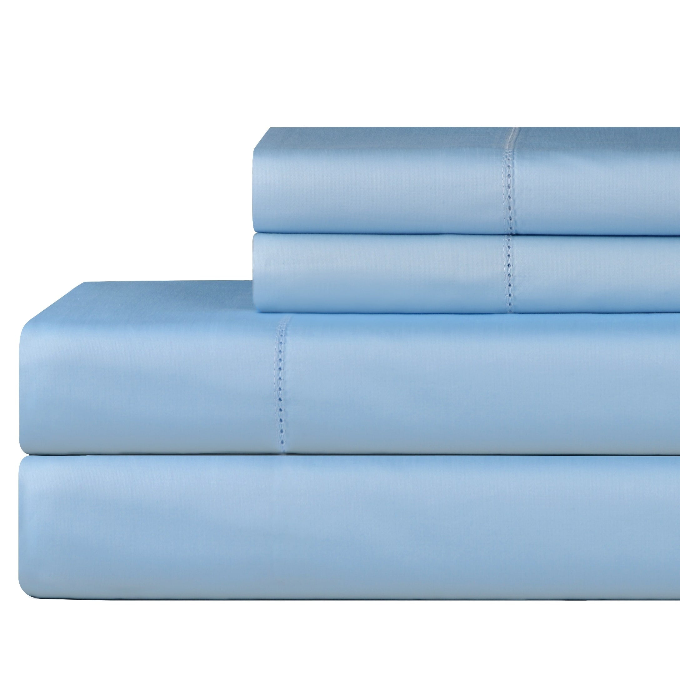 Parure de lit Celeste Home en satin de coton Pima 610 fils avec poche profonde