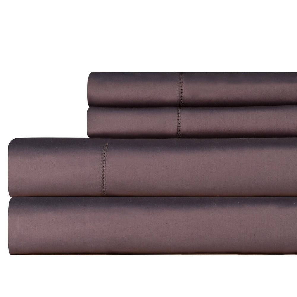 Parure de lit Celeste Home en satin de coton Pima 610 fils avec poche profonde