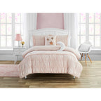Parure de lit en microfibre ultra douce rose Princesse Céleste avec oreiller Lune