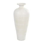 Grand vase décoratif en céramique de style amphore - Blanc - Roche River Decor