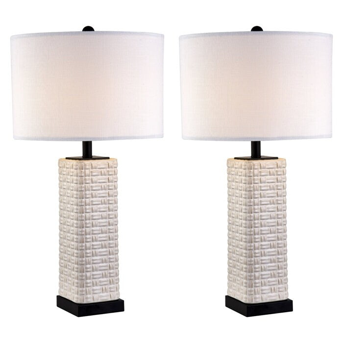 Ensemble de lampes de table USB en céramique