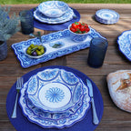 Service de table 12 pièces en mélamine Veranda certifié international, service pour 4 personnes