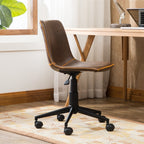 Chaise de bureau pivotante à 360° en similicuir Cesena de Roundhill Furniture