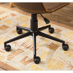 Chaise de bureau pivotante à 360° en similicuir Cesena de Roundhill Furniture