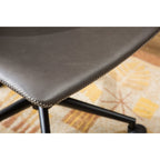 Chaise de bureau pivotante à 360° en similicuir Cesena de Roundhill Furniture