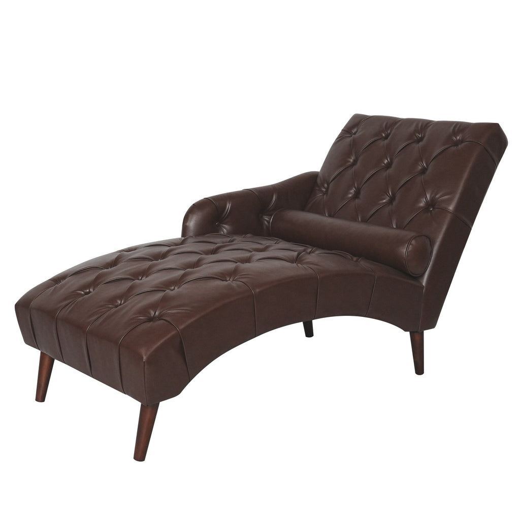 Chaise longue d'intérieur avec accoudoirs, fauteuil d'appoint moelleux, chaise longue rembourrée avec coussin et pieds en bois massif