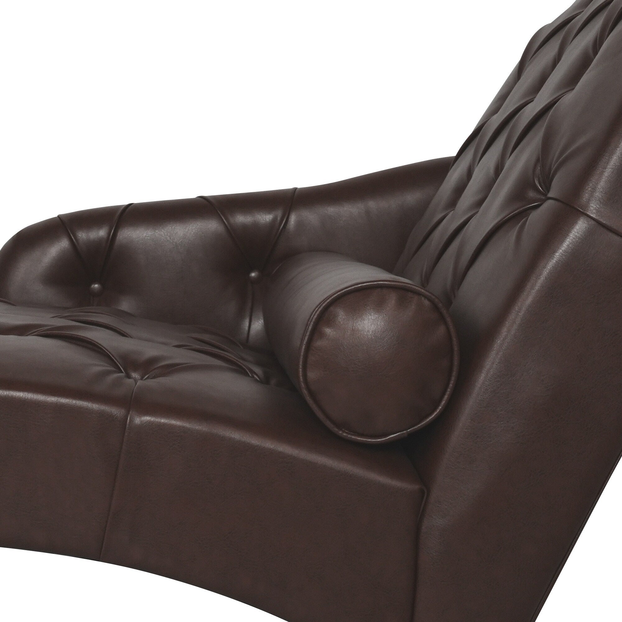 Chaise longue d'intérieur avec accoudoirs, fauteuil d'appoint moelleux, chaise longue rembourrée avec coussin et pieds en bois massif