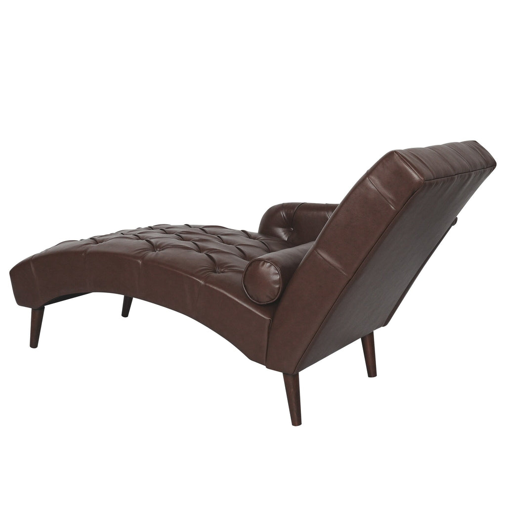 Chaise longue d'intérieur avec accoudoirs, fauteuil d'appoint moelleux, chaise longue rembourrée avec coussin et pieds en bois massif