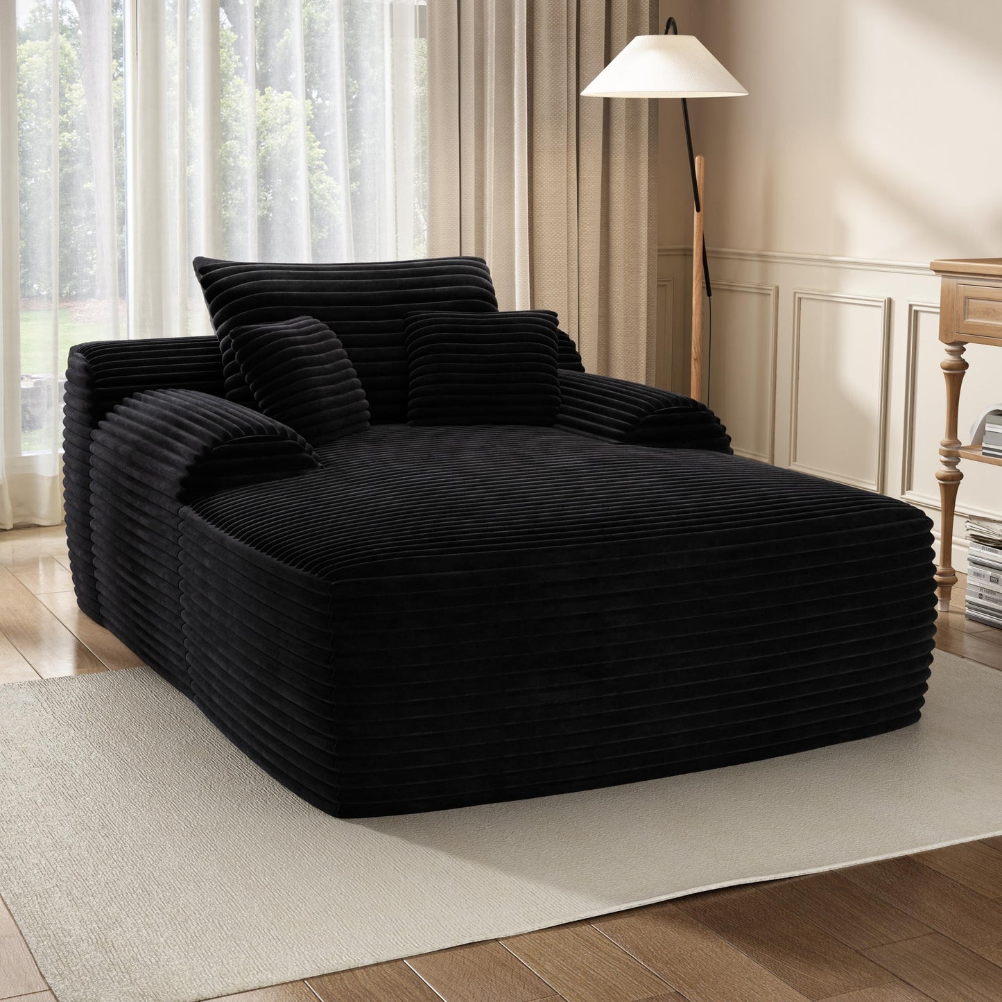 Chaise longue, canapés pour salon, canapé-lit rembourré surdimensionné pour l'intérieur, canapé-lit Cloud pour l'intérieur, siège profond
