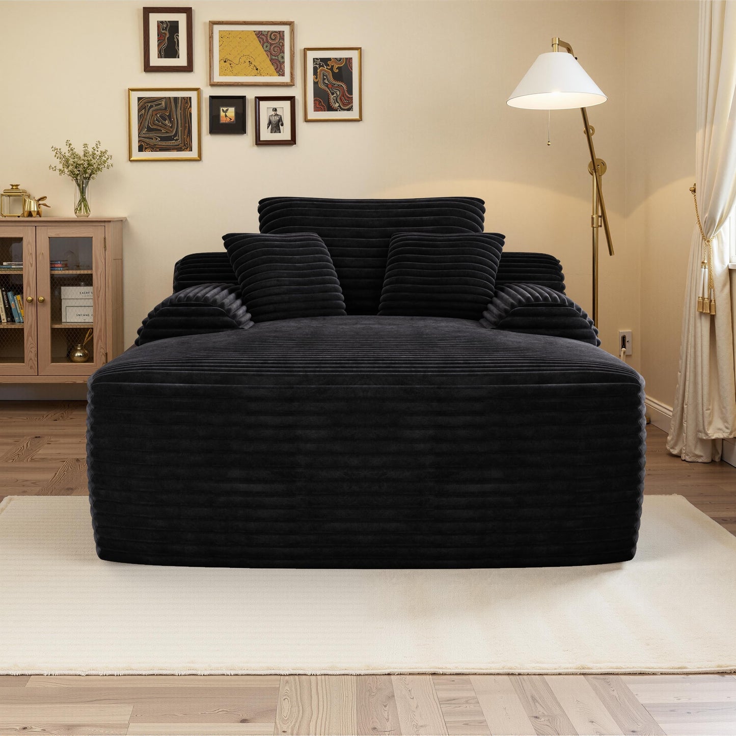 Chaise longue, canapés pour salon, canapé-lit rembourré surdimensionné pour l'intérieur, canapé-lit Cloud pour l'intérieur, siège profond