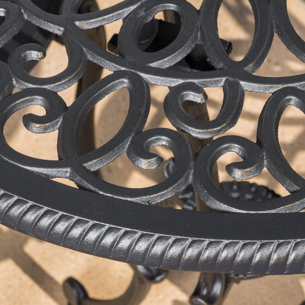 Ensemble de bistrot Charleston en aluminium et cuivre par Christopher Knight Home