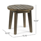 Ensemble de chat d'extérieur Charlotter en corde et bois d'acacia par Christopher Knight Home