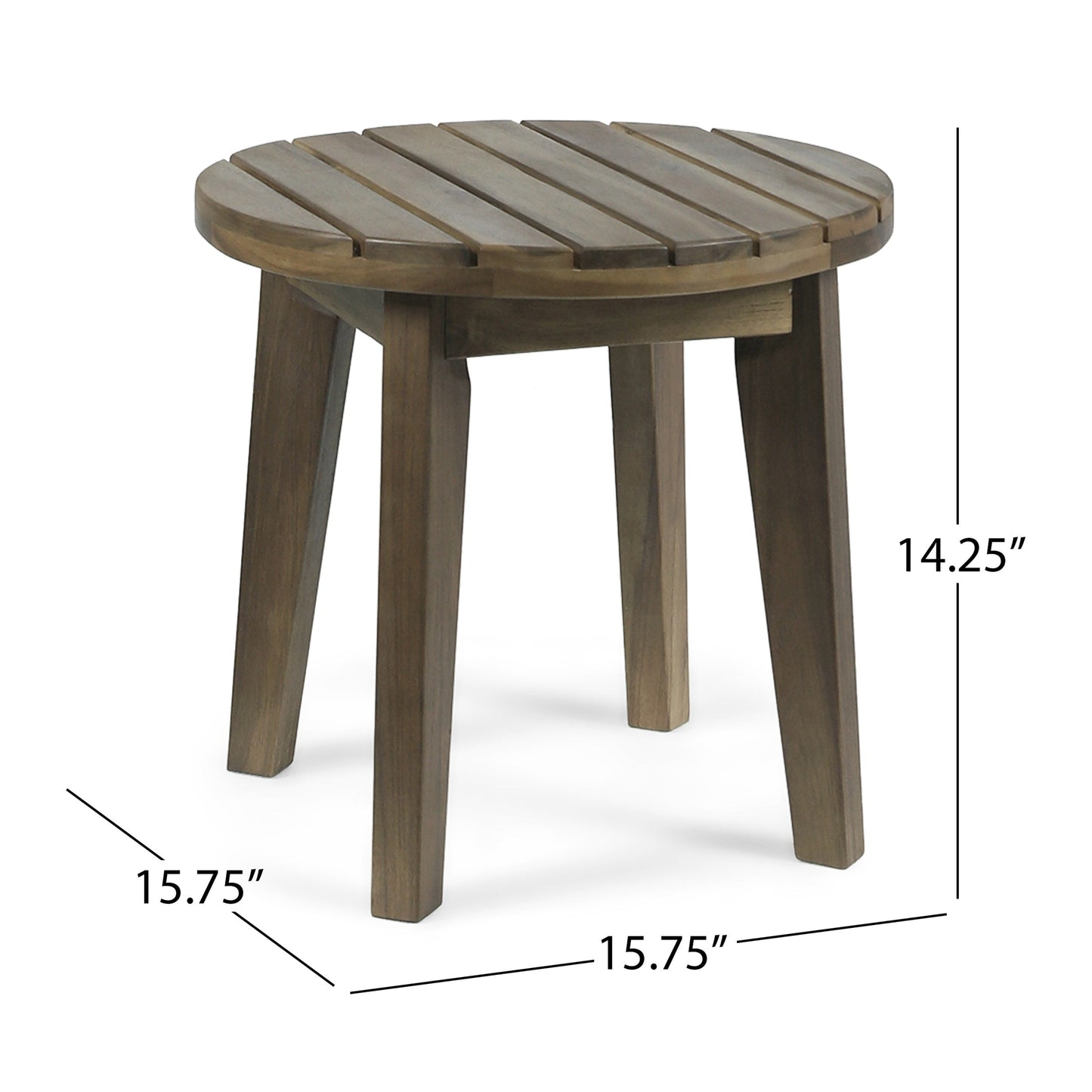 Ensemble de chat d'extérieur Charlotter en corde et bois d'acacia par Christopher Knight Home