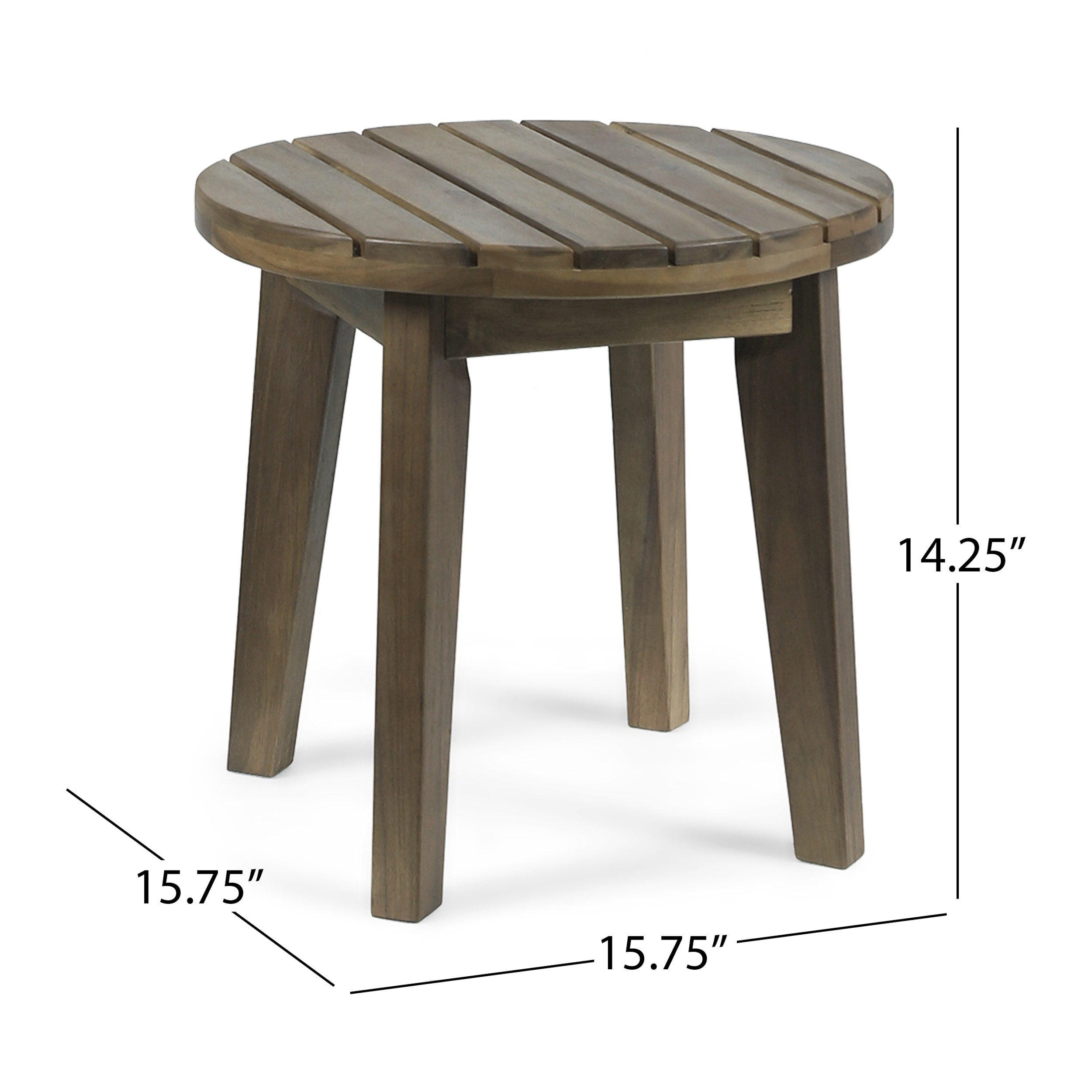 Ensemble de chat d'extérieur Charlotter en corde et bois d'acacia par Christopher Knight Home